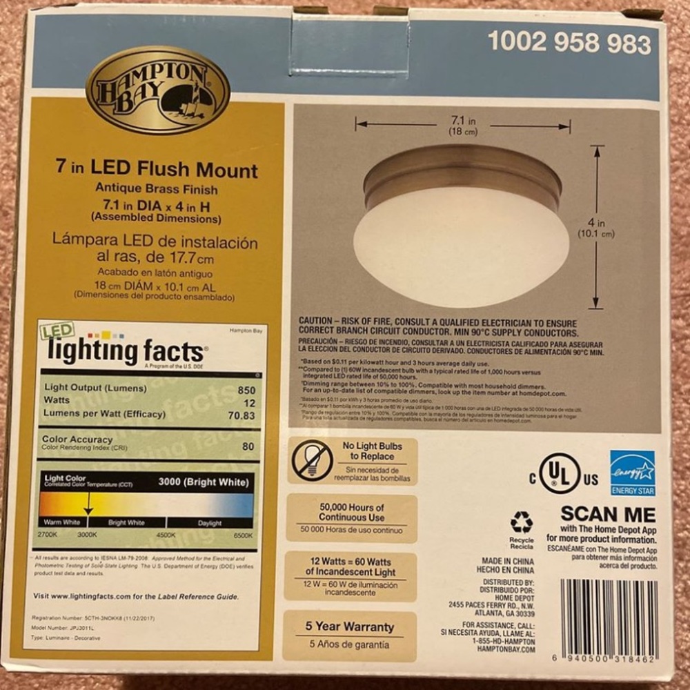 7 Inch LED Flush Mount Light - Picture 4 of 4